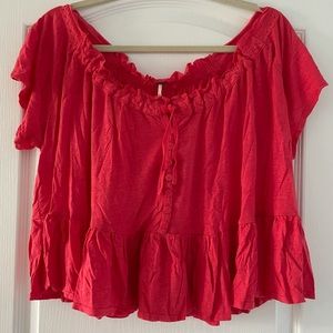 NWT Free People Off The Shoulder Top